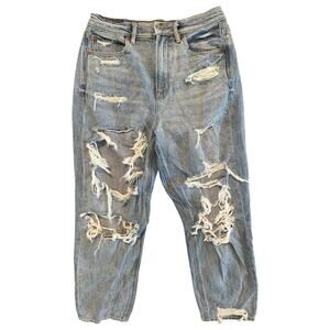 American Eagle Highest Rise 90s Boyfriend Jeans Sz 6 Distressed Ripped Relax Fit